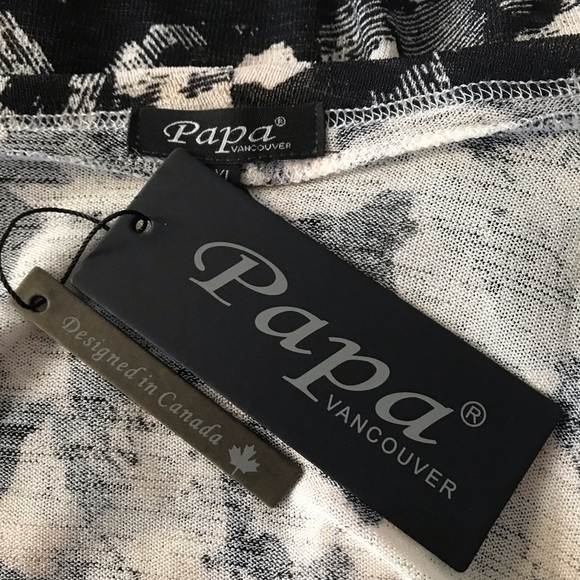 🔸Sold🔸Coverup Duster 3/4 Sleeve Black Cream Floral Print XXL - Picture 6 of 7